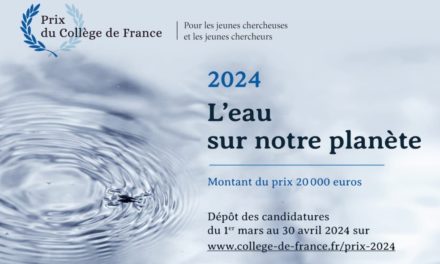 Prix collège de France : L’eau sur notre planète
