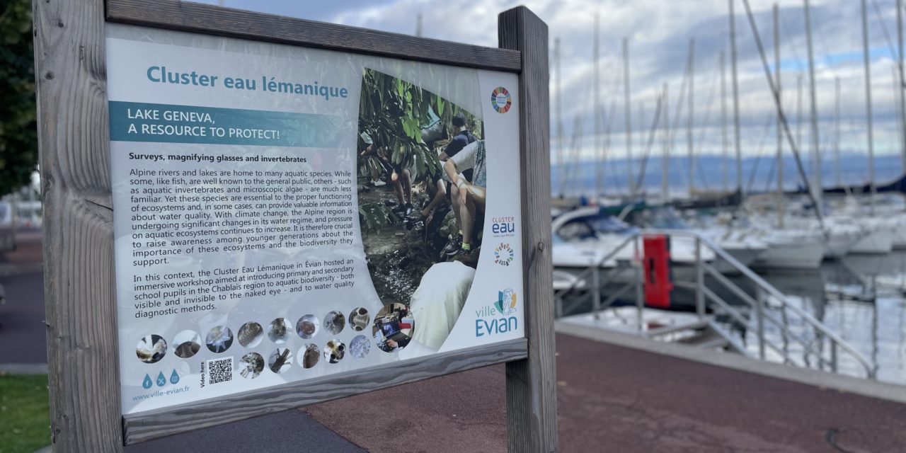 Nouvelle exposition “Le Léman, une ressource à protéger” sur les quais d’Evian