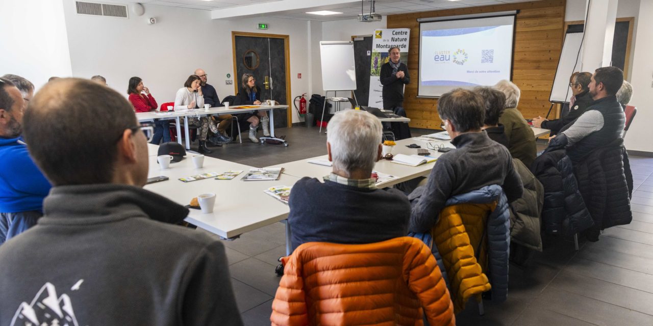 Atelier RSE empreinte eau auprès du Club Entreprises du centre de la Nature Montagnarde